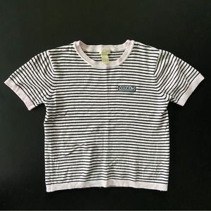 Forever 21 Striped Crop Top “Mermaid” T-shirt